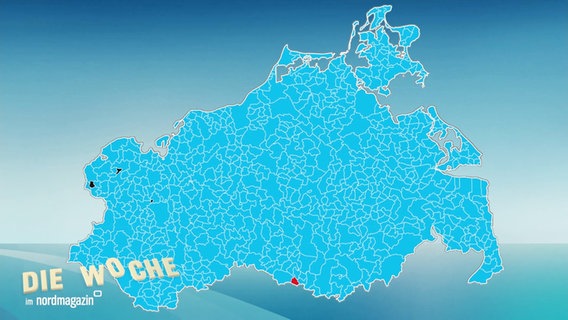 Eine Karte zur Bundestagswahl zeigt Mecklenburg-Vorpommern fast komplett in AfD-Blau eingefärbt. © Screenshot 