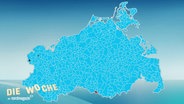 Eine Karte zur Bundestagswahl zeigt Mecklenburg-Vorpommern fast komplett in AfD-Blau eingefärbt. © Screenshot 