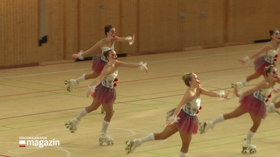 Die "Baltic Stars" bei ihrem Autritt bei den Deutschen Meisterschaften. © Screenshot 