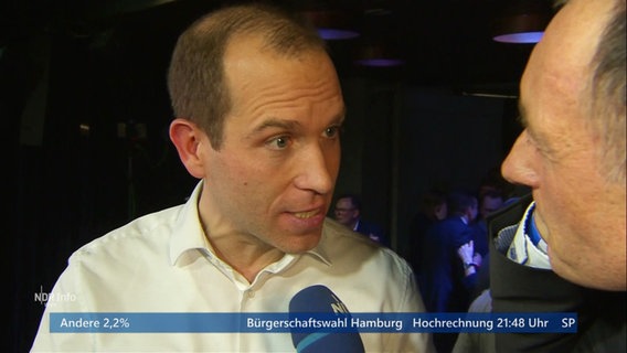 Dennis Thering auf der CDU Wahlparty © Screenshot 