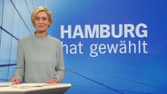 Susanne Stichler moderiert "NDR Info - Hamburg hat gewählt" © Screenshot 