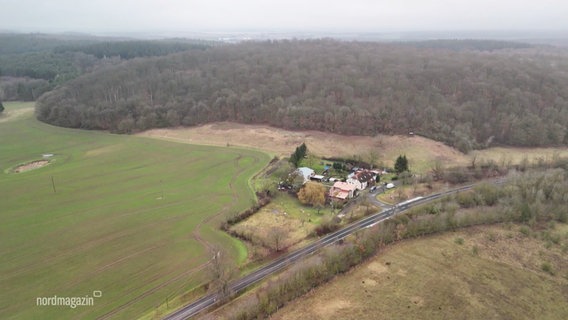 Die Burgwall Siedlung, gefilmt von oben. © Screenshot 