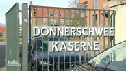 Der Eingang der ehemaligen Kaserne Donnerschwee. © Screenshot 