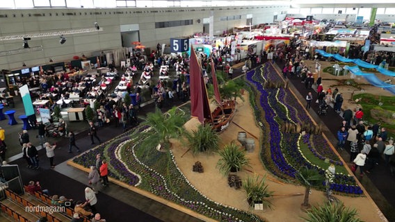 Übersicht über die Ostseemesse in Rostock. © Screenshot 