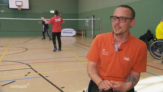 Der Badmintonspieler Matthias Wagner. © Screenshot 