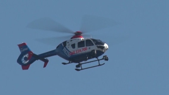 Ein Hubschrauber der Polizei © Screenshot 