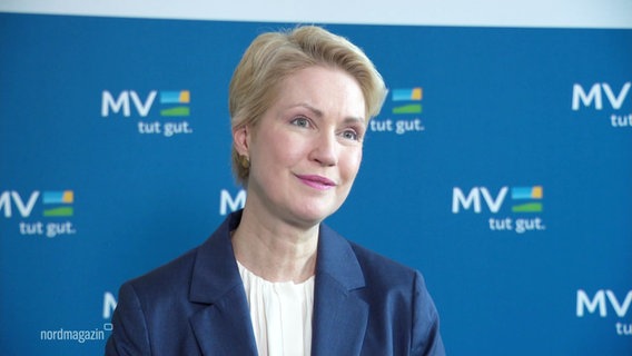 Ministerpräsidentin Manuela Schwesig. © Screenshot 