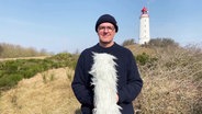 Stefan Kreobohm moderiert das Wetter von der Insel Hiddensee. © Screenshot 