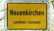 Das Ortsschild von Neuenkirchen im Landkreis Cuxhaven. © Screenshot 