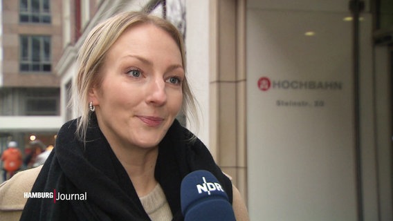 Julia Lindemann, die Sprecherin der Hochbahn. © Screenshot 