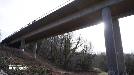 Die Dreikronen-Brücke in Kiel. © Screenshot 