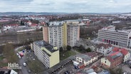 Der Gebäudekomplex Groner Straße 9 in Göttingen aus Vogelperspektive. © Screenshot 