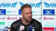 Daniel Brinkmann, der Trainer von Hansa Rostock. © Screenshot 