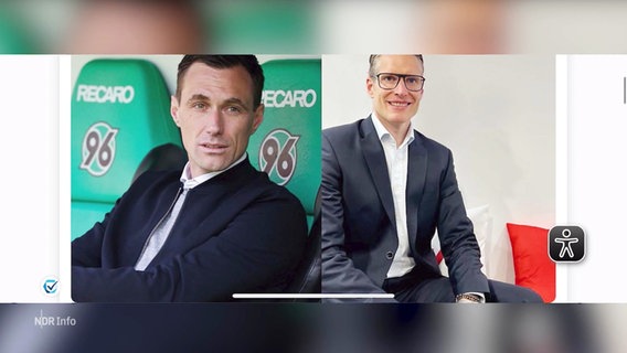 Neue Doppelspitze für Hannover 96: Marcus Mann und Henning Bindzus. © Screenshot 