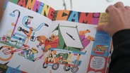 Eine Seite aus dem Kinderbuch "Boah, was für ein Fahrrad". © Screenshot 