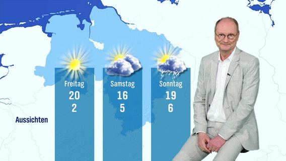 Sven Plöger mit der Wettervorhersage für die kommenden Tage. © Screenshot 