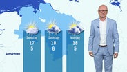 Karsten Schwanke moderiert das Wetter für Niedersachsen. © Screenshot 