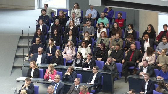 Die Links-Fraktion im Bundestag. © Screenshot 