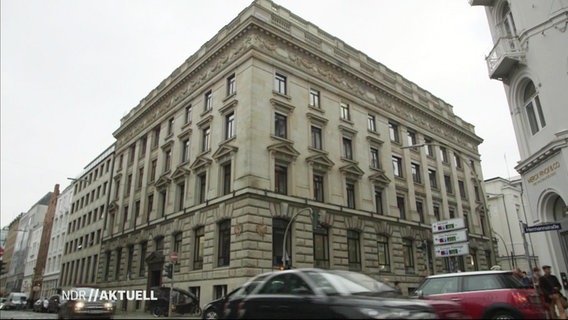 Das Gebäude der Warburg-Bank in Hamburg.  
