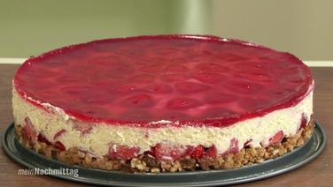 Rezept Erdbeer Frischkase Torte Mit Vollkornkeksen Ndr De Ratgeber Kochen
