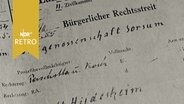Prozessakte (1962) zu einem Rechtsstreit zwischen Hildesheim und einem Fortsamt  