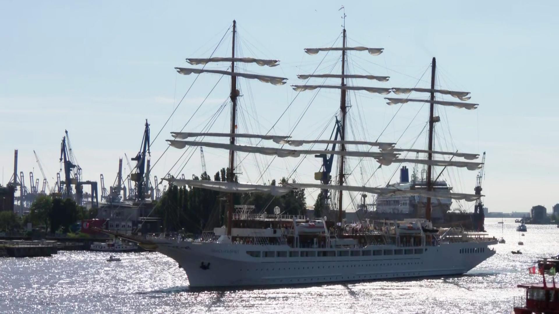 Segelschiff „Sea Cloud Spirit“ in Hamburg angekommen