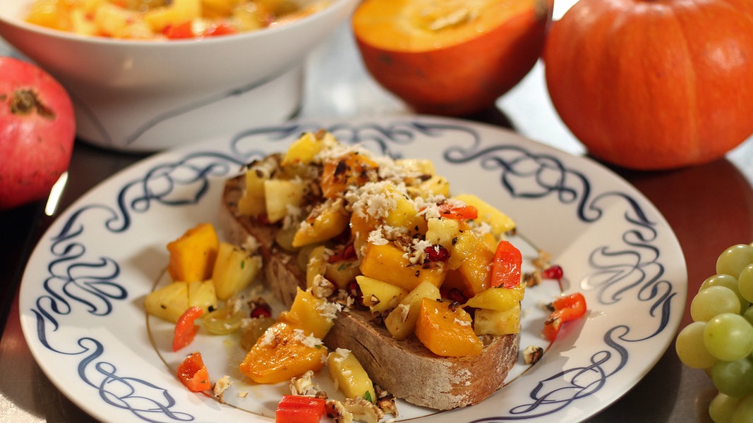 Herbstlicher Kürbissalat