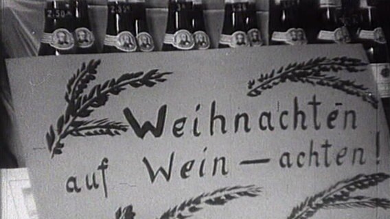 Werbeschild für Wein. © NDR 