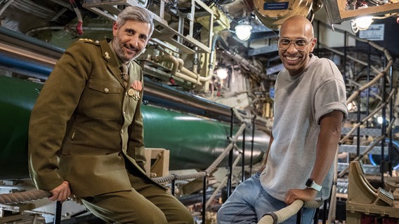 Michel Abdollahi (l.) und Amiaz Habtu (r.). © NDR/Marc Huth 