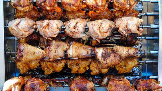 Brathähnchen und Schweinshaxe im Grill © Fotolia.com Foto: robert Casacci