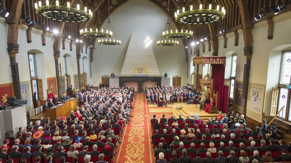 Der Rittersaal im Parlament in Den Haag  Foto: Frank Van Beek