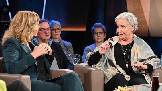 Die Schauspielerin Katerina Jacob ist zu Gast in der NDR Talk Show am 7. Februar 2025. © NDR Fernsehen/Uwe Ernst Foto: Uwe Ernst