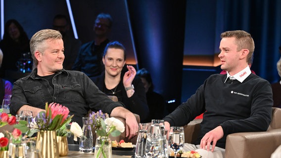 Der Seenotretter Gregor Jeske ist zu Gast in der NDR Talk Show am 21. Februar 2025. © NDR Fernsehen/Uwe Ernst Foto: Uwe Ernst