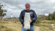 Thomas Globig moderiert das Wetter von der Insel Hiddensee. © Screenshot 