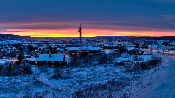 Kautokeino am Abend. © NDR/Andreas Bell 