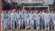 Plattencover des WM-Songs der deutschen Fußballnationalmannschaft zur WM 1974. © NDR/ARD 