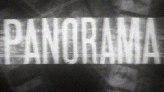 Das Panorama-Logo von 1961 in schwarz-weiß © NDR/ARD Foto: Screenshot