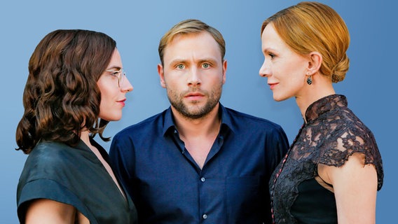 Antje Traue, Max Riemelt, Katja Flint (v.l.n.r.) © WDR 