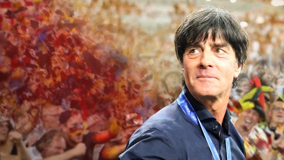 Montage: Jogi Löw im Stadion © NDR/IMAGO / Chai v.d. Laage 