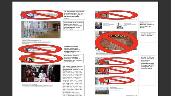 Eine Simulation der Website von tagesschau.de zeigt, wie viele Inhalte nach den neuen Plänen nicht veröffentlicht werden dürften. © NDR 