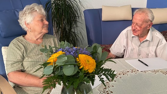 Willa und Otto Ringel aus Hagenow - seit 61 Jahren verheiratet © NDR/Kathrin Jarohs 