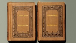 Zweibändige in Leinen gebundene Erstausgabe von Thomas Manns 