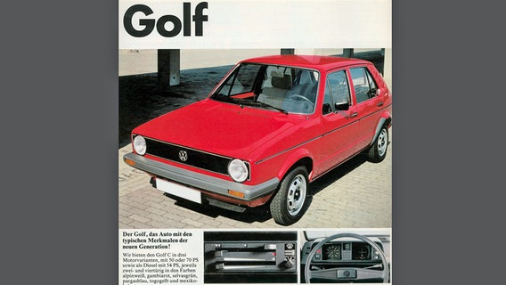 VW Golf C. - Aus dem Versandkatalog 'Geschenke in die DDR', Ausgabe 1983, S.156 (Katalog der Genex Geschenkdienst- und Kleinexporte GmbH; 1956 gegründetes DDR-Unternehmen © picture alliance / akg-images 