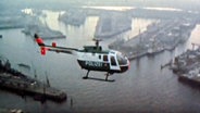 Hubschrauber der Hamburger Polizei im Jahr 1984 © NDR 