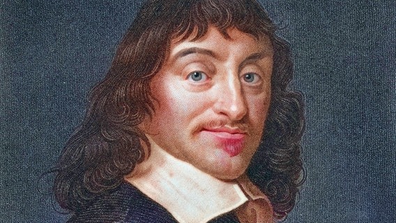 René Descartes, 1596-1650. Französischer Mathematiker, Naturwissenschaftler und Philosoph. Digital restaurierte Reproduktion von einer Vorlage aus dem 19. Jahrhundert, © picture alliance / Bildagentur-online | Sunny Celeste Foto: Sunny Celeste