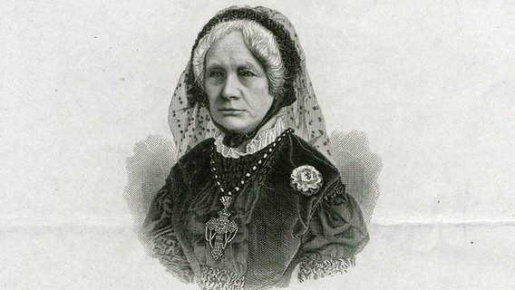 Porträt von Elise von Hohenhausen (1789-1857) um 1890 (von August Weger, 1823-1892) © Fine Art Images/Heritage Images 