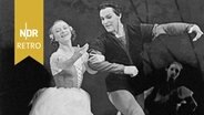 Balletttänzer Galina Ulanova als Giselle und Nikolai Fadeyechev als Albrecht treten 1959 in der Inszenierung des Giselle-Balletts von Adolphe Adam im Bolschoi-Theater bei der Galina Ulanova gewidmeten Veranstaltung auf © IMAGO / ITAR-TASS 