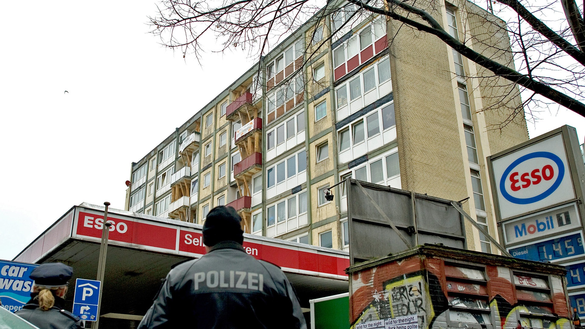 Esso-Häuser an der Reeperbahn heute vor zehn Jahren geräumt