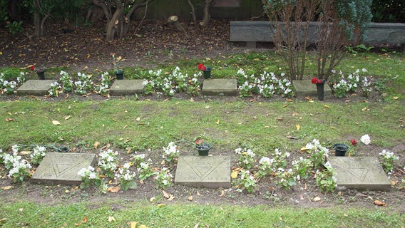 Grabstellen auf dem Ehrenhain Hamburger Widerstandskämpfer auf dem Friedhof Ohlsdorf © NDR.de Foto: Kristina Festring-Hashem Zadeh