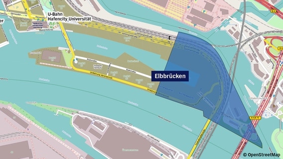 Elbbrücken Hochhausviertel im Osten der Hafencity NDR